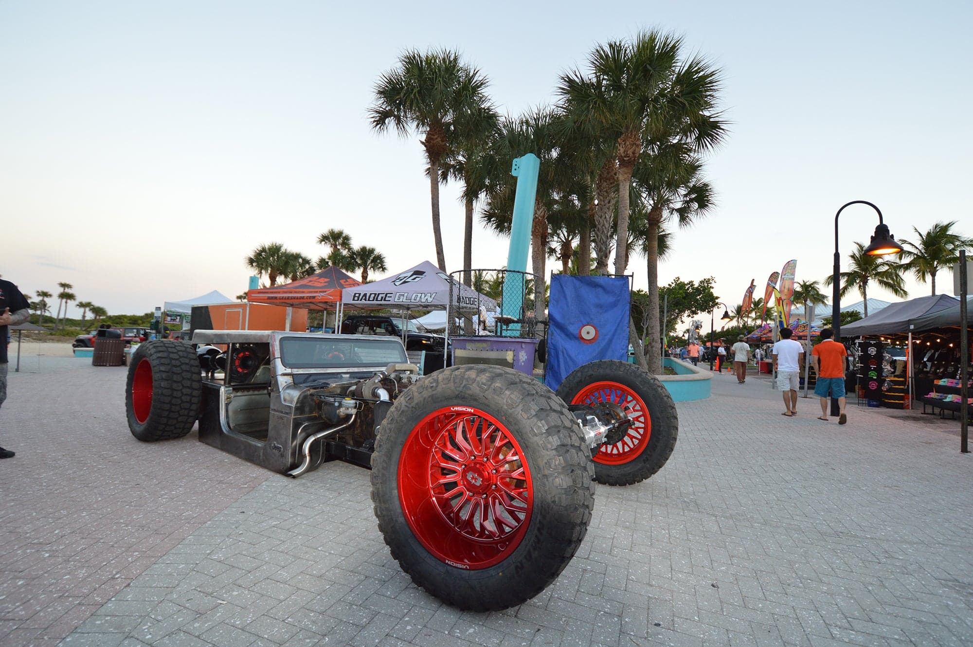 Black Label at a car show